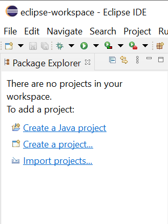 Eclipse Create Project