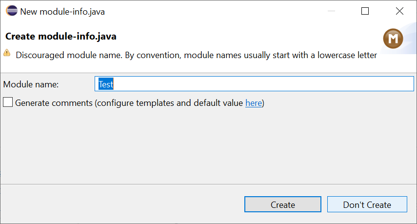 Eclipse Module Information